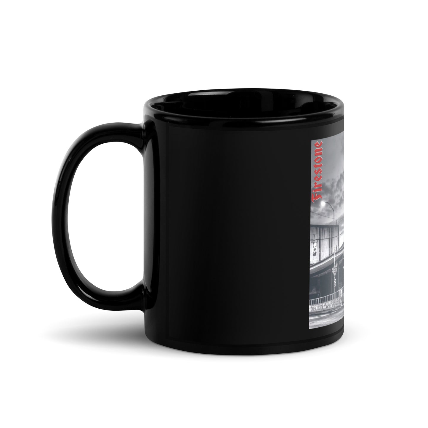 Firestone Black Glossy Mug